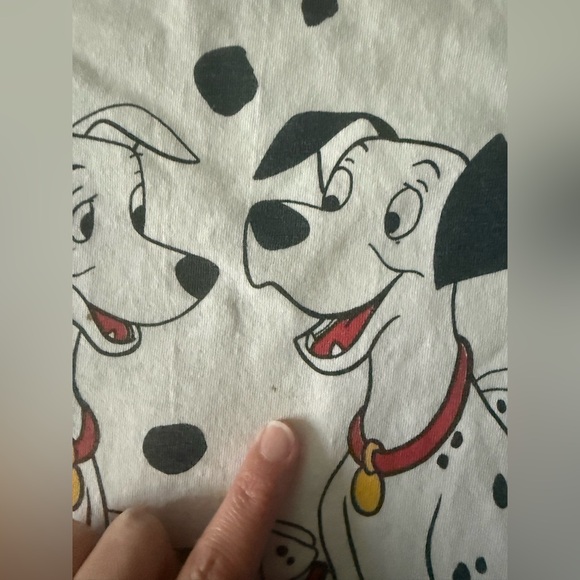 Vintage 1990s 101 Dalmatians All Over Print T-shirt Movie Single Stitch Disney - Picture 12 of 15